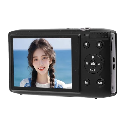 5K Digitalkamera für Fotografie, 64 GB Speicher WiFi Instant Sharing Vlogging -Kameras 2,8 "16x Zoom 72MP Compact Vlog Travel Camara mit AF Auto Focus (64GB) von Yanmis