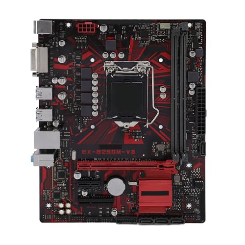 EX-B250M-V3 Motherboard, M ATX 2 Kanal DDR4 DIMM 2400 MHz, PCI E X16 X4 X1, Serial ATA III, DVI-Ausgang, LGA1151 Computermotherboard von Yanmis