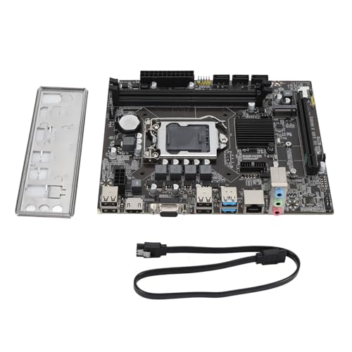 Gaming Motherboard, Dual Channel DDR3 H110 Gaming Motherboard mit M.2 Slot, Gigabit Netzwerk Karte, PC Motherboard für LGA1151 Pin I3 I5 I7CPU von Yanmis