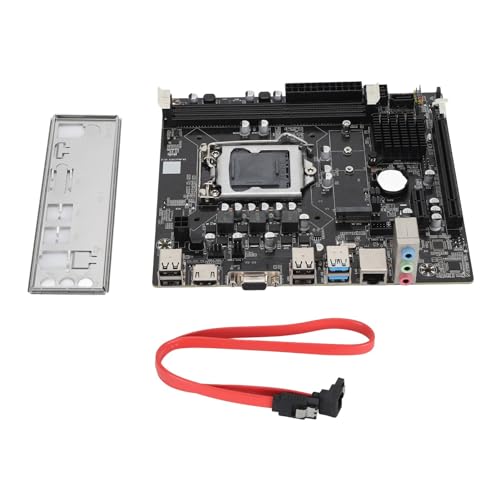 Gaming-Motherboard, Dual-Channel-DDR3-H61C-Gaming-Motherboard mit M.2-Steckplatz, 100-Gigabit-Netzwerkkarte, PC-Motherboard für LGA 1155 Pin 1066 1333 1600 MHz von Yanmis