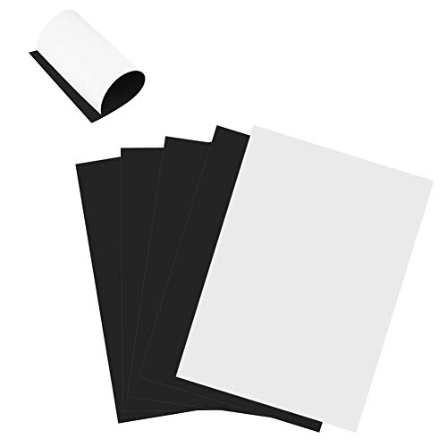 Inkjet-Druckbogen, 5 Stück A4-Magnetpapier für gängige Inkjet-Drucker, 210 * 297 mm (weiß) von Yanmis