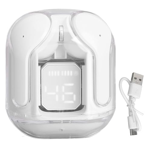 Kabellose Kopfhörer mit Dual-LED-Display, 5,3 Zoll, HiFi-Stereo, 30 Stunden Wiedergabe, integriertes Mikrofon, Typ C, In-Ear-Kopfhörer, Ohrbügel für Sport, Gold Kabellose Kopfhörer mit Dual-LED-Display, 5,3 Zoll, HiFi-Stereo, 30 Stunden Wiedergabe, integriertes Mikrofon, Typ C, In-Ear-Kopfhörer, Ohrbügel für Sport, Gold von Yanmis