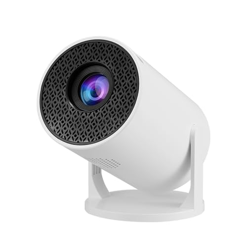 Kleiner Projektor mit WLAN, 1080P-Unterstützung, Tragbarer Projektor, 270° Verstellbarer LED-Filmprojektor mit Trapezkorrektur für Android-Telefon, USB-TV-Stick, von Yanmis