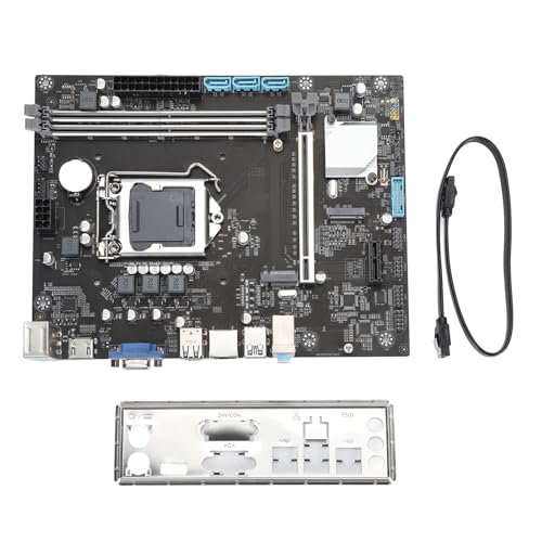 LGA 1151 Motherboard, Dual Channel DDR4 SATA 3.0 Gigabit Netzwerk Desktop Motherboard HD VGA Ausgang für Computer von Yanmis