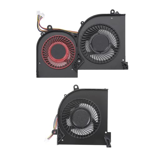 Laptop-CPU-Lüfter, für MSI GS65 GS65VR P65 MS 16Q4 MS 16Q5 CPU-GPU-Kühler, 4-poliger Notebook-Lüfter, Leise und Effizient, Einzigartiges Design (CPU und GPU) von Yanmis