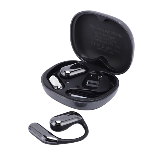 Ohrhörer mit KI-Sprachübersetzer, Innovativer Offener Touchscreen-Übersetzer-Ohrhörer ohne In-Ear-Funktion, Mehrsprachige Echtzeitübersetzung für das Lernen auf Reisen und Im (Grey) von Yanmis