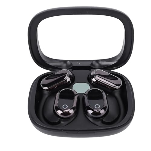 Wireless Übersetzungsohrhörer, 140 Sprachen Berührungssteuerung Ohrhaken Übersetzer Wireless Ohrhörer, für Lange Geschäftstreffen, Professionelle Kommunikation (Black) von Yanmis