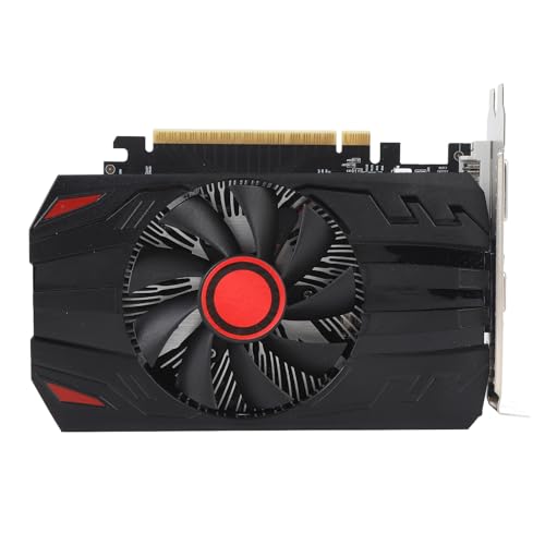 Yanmis Computer -Grafikkarte, GT740 2GB 128 -Bit -Gaming -Grafikkarte mit Cooling -Lüfter, PCI Express 2.0 16x, DVI VGA HD Multimedia -Schnittstelle für PC von Yanmis