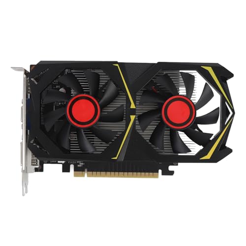 Yanmis Computergrafikkarte, 4 GB GDDR5 128 -Bit -Gaming -Grafikkarte, 2560x1600 -Grafikkarten PCIE 2.0, mit Ruhigem Doppel -Lüfter, DVI VGA -Port, HD Multimedia -Schnittstelle von Yanmis