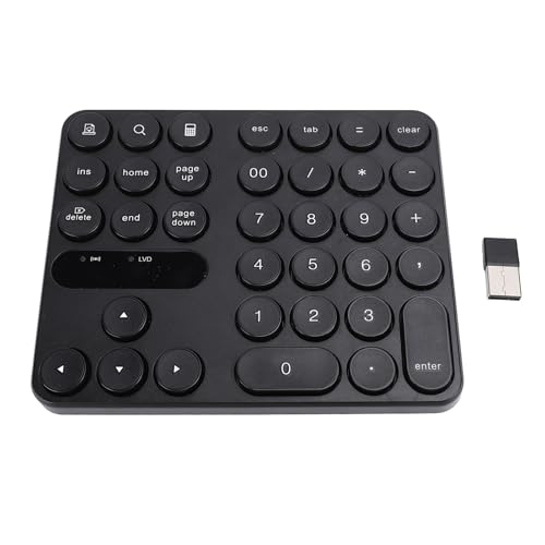 Yanmis Drahtlose Numerische Tastatur, 2,4 G USB -Nummer Pad 35 Tasten Ruhige Touch Tragbare Tastatur für Android, für OS X von Yanmis