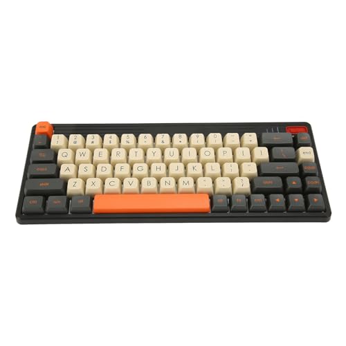 Yanmis Ergonomische, Hot-Swap-fähige mechanische Tastatur mit RGB-Hintergrundbeleuchtung, alternative Aktion, stabile Tasten und raffiniertes Know-How für OS X von Yanmis
