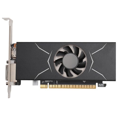 Yanmis GTX 1050TI Grafikkarte, 128 Bit 4 GB GDRR5 1291/7008 MHz, PCI Express 3.0 Gaming-Grafikkarte, HDMI DVI VGA mit Lüfter für Büro- und PC-Gaming von Yanmis