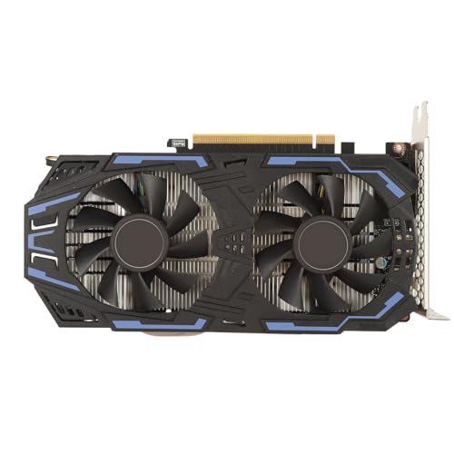 Yanmis GTX 1060-Grafikkarte, 192 Bit GDDR5 1759/8008 MHz, PCI Express 3.0-Gaming-GPU-Grafikkarte, HDMI DP DVI mit Zwei Lüftern für Büro- und PC-Gaming (GTX 1060 5 GB) von Yanmis