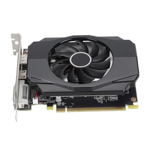 Yanmis RX 550 D5 Grafikkarte, 128 Bit 4 GB GDDR5 1183/6000 MHz, PCI Express 3.0 Gaming-Grafikkarte, DP1.4 HDR HD DVI D mit Lüfter für Büro- und PC-Gaming von Yanmis