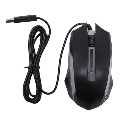 Yanmis USB -Kabelmaus, 4,9 -Fuß -Kabel 1200 DPI Sensitive RGB RGB Backitical Computer Maus Desktop Computer Laptop Universal Yanmis USB -Kabelmaus, 4,9 -Fuß -Kabel 1200 DPI Sensitive RGB RGB Backitical Computer Maus Desktop Computer Laptop Universal von Yanmis