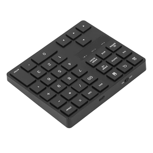 Yanmis WL Nummernblöcke, Ziffernblock Numpad 35 Tasten, Tragbare Kleine Lautlose 2,4-G-Finanzbuchhaltungs-Nummerntastatur für Laptop, PC, Desktop, Plug-and-Play von Yanmis