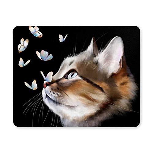 Gaming Mouse pad, Maus - Pads die Katze und der Schmetterling Mouse pad - Spiel und Design von Yanteng