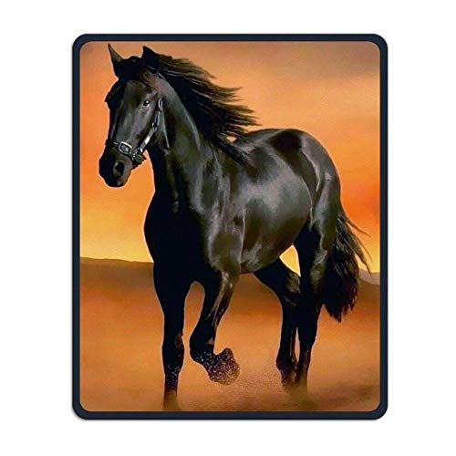 Mauspad Schwarzes Pferd Customized Rechteck rutschfeste Gummi Tastatur Mousepad Gaming Mouse Pad von Yanteng