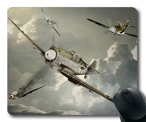 Weltkrieg Flugzeuge, Gaming Mauspad, Kämpfer Flügel, Mauspad mit genähten Kanten von Yanteng
