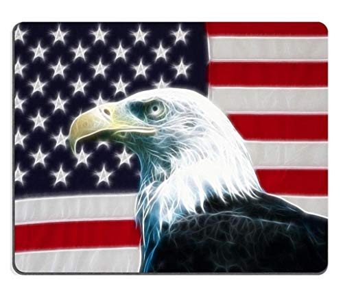 Yanteng (Maus - Pads), US - amerikanischer Flagge Adler (Vogel - Mousepad maßgeschneiderte bereit, hochwertige Freundlich Tuch und neopren - Piratenschiff - Mousepad von YENDOSTEEN