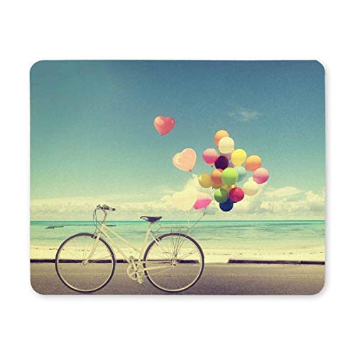 Yanteng Gaming Mouse pad, Maus - Pads Fahrrad und Ballons in der Beach - Mousepad Computer Gaming Mouse pad von Yanteng