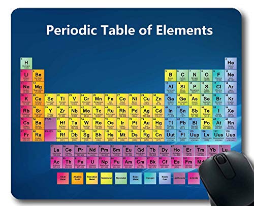 Yanteng Mauspads, Periodensystem der Elemente-Mausunterlage, Chemie-Diagramm für Lehrer, Studenten, Dickes Gummi-Mousepad von Yanteng