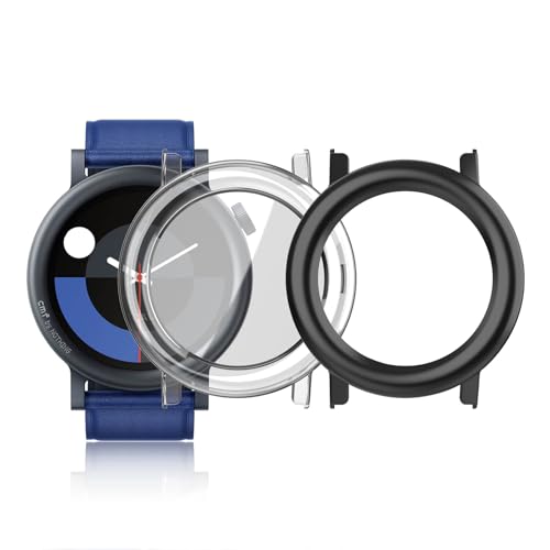 Yantree Hard Hülle Mit für Panzerglas Kompatibel mit CMF Watch Pro 2, 360 Grad Rundum Stoßfeste Schutzhülle Displayschutz, Kratzfeste Hard PC Ultra Dünne Cover, Schwarz + Transparente Yantree Hard Hülle Mit für Panzerglas Kompatibel mit CMF Watch Pro 2, 360 Grad Rundum Stoßfeste Schutzhülle Displayschutz, Kratzfeste Hard PC Ultra Dünne Cover, Schwarz + Transparente von Yantree