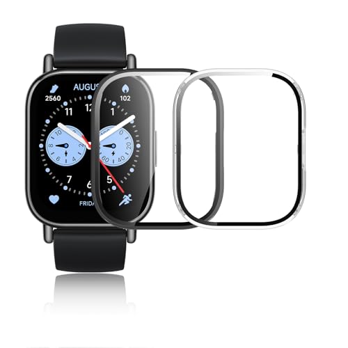 Yantree Hülle Mit Glas für Panzerglas Kompatibel mit Xiaomi Redmi Watch 5 Lite, 360 Grad Rundum Stoßfeste Schutzhülle, Kratzfeste Hard PC Ultra Dünne Cover + Displayschutz, Schwarz + Transparente Yantree Hülle Mit Glas für Panzerglas Kompatibel mit Xiaomi Redmi Watch 5 Lite, 360 Grad Rundum Stoßfeste Schutzhülle, Kratzfeste Hard PC Ultra Dünne Cover + Displayschutz, Schwarz + Transparente von Yantree