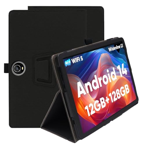 Yantree Hülle für COLORROOM C5 11 Zoll, Ultra Dünn PU, Schlanke und leichte Flip Case Klappbar, Rückseite Abdeckung Klappständer, Schutzhülle mit Auto Schlaf/Wachen (Schwarz) von Yantree