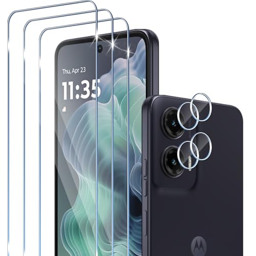 Yantree Schutzfolie Kompatibel mit Motorola Moto G35 5G für Panzerglas, 3 Pcs 9H Härte Displayschutz + 2 Pcs Kameraschutz, Anti-Fingerabdruck Anti-Bläschen Anti-Kratzen HD-Klar Schutzglas Yantree Schutzfolie Kompatibel mit Motorola Moto G35 5G für Panzerglas, 3 Pcs 9H Härte Displayschutz + 2 Pcs Kameraschutz, Anti-Fingerabdruck Anti-Bläschen Anti-Kratzen HD-Klar Schutzglas von Yantree