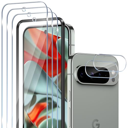 Yantree Schutzfolie kompatibel mit Google Pixel 9 Pro XL für Panzerglas, 3 Pcs 9H Härte Displayschutz + 2 Pcs Kameraschutz mit Rahmen-Installationshilfe, Anti-Fingerabdruck Anti-Bläschen Schutzglas Yantree Schutzfolie kompatibel mit Google Pixel 9 Pro XL für Panzerglas, 3 Pcs 9H Härte Displayschutz + 2 Pcs Kameraschutz mit Rahmen-Installationshilfe, Anti-Fingerabdruck Anti-Bläschen Schutzglas von Yantree