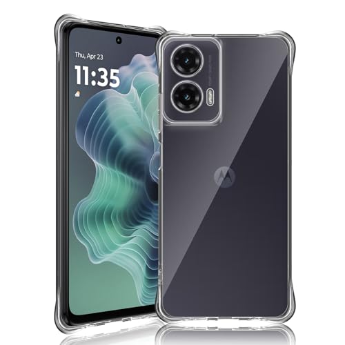 Yantree Schutzhülle Kompatibel mit Motorola Moto G35 5G Hülle, 360 Grad Stoßfest Kratzfest Transparent Handyhülle, Weiche TPU Silikon Dünne Case Cover für Motorola Moto G35 5G Yantree Schutzhülle Kompatibel mit Motorola Moto G35 5G Hülle, 360 Grad Stoßfest Kratzfest Transparent Handyhülle, Weiche TPU Silikon Dünne Case Cover für Motorola Moto G35 5G von Yantree