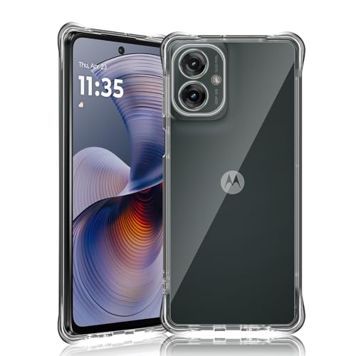 Yantree Schutzhülle Kompatibel mit Motorola Moto G55 5G Hülle, 360 Grad Stoßfest Kratzfest Transparent Handyhülle, Weiche TPU Silikon Dünne Case Cover für Motorola Moto G55 5G Yantree Schutzhülle Kompatibel mit Motorola Moto G55 5G Hülle, 360 Grad Stoßfest Kratzfest Transparent Handyhülle, Weiche TPU Silikon Dünne Case Cover für Motorola Moto G55 5G von Yantree