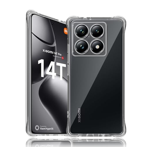 Yantree Schutzhülle Kompatibel mit Xiaomi 14T Pro Hülle, 360 Grad Stoßfest Kratzfest Transparent Handyhülle, Weiche TPU Silikon Dünne Case Cover für Xiaomi 14T Pro Yantree Schutzhülle Kompatibel mit Xiaomi 14T Pro Hülle, 360 Grad Stoßfest Kratzfest Transparent Handyhülle, Weiche TPU Silikon Dünne Case Cover für Xiaomi 14T Pro von Yantree