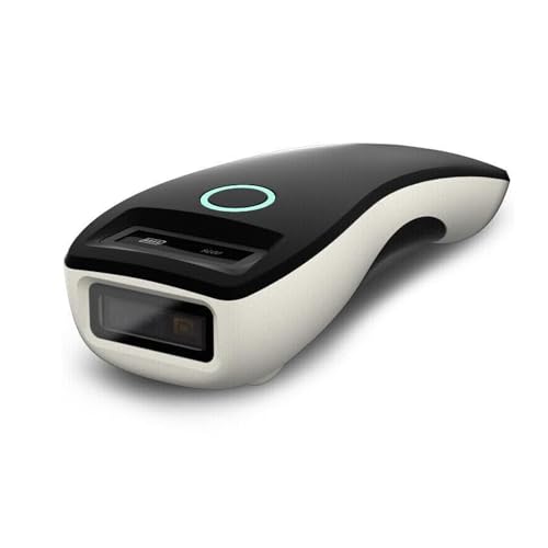 YANZEO Barcode-Scanner, Tragbar Mini-2D-Barcode-Leser, Handgerät, USB, 2,4 G, QR-Code-Scanner, kabellos, Bluetooth, für Windows iOS Android System (Schwarz) von Yanzeo