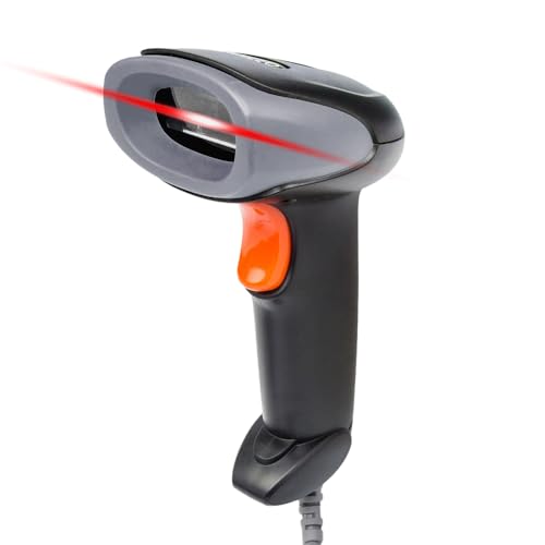 Yanzeo 2D Barcode Scanner USB Kabel Handheld QR Code Lesegerät Kompatibel für Windows/Mac Square POS System Es scannt 1D-Barcode 2D Code auf PC und Telefonbildschirm von Yanzeo