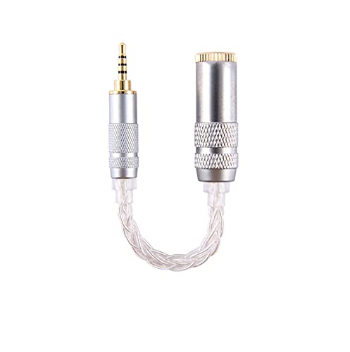 Yaowanguan 2,5mm symmetrischer Stecker auf 4,4mm symmetrische Buchse Adapterkabel/Kopfhörer/Verstärker, Stecker auf Stecker vergoldet OCC-Konverter-Anschlussadapter 14cm/5,51Zoll Yaowanguan 2,5mm symmetrischer Stecker auf 4,4mm symmetrische Buchse Adapterkabel/Kopfhörer/Verstärker, Stecker auf Stecker vergoldet OCC-Konverter-Anschlussadapter 14cm/5,51Zoll von Yaowanguan