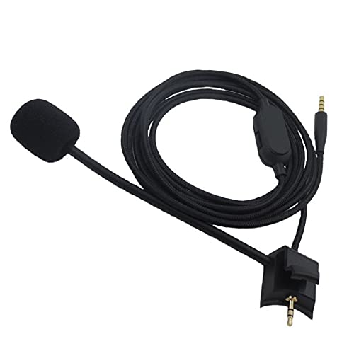 Yaowanguan Boom Mikrofonkabel für Bose QuietComfort 35 (QC35)/Quiet Comfort 35 II(QC35 II) Kopfhörer mit Lautstärkeregler & Stummschalter Mic für PS4 PS5 Xbox One Series X S Controller PC(Schwarz 2M) von Yaowanguan
