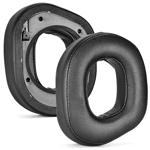Yaowanguan Ohrpolster Kissen für Turtle Beach Stealth 700 Gen 2 Kabelloses Gaming Headset/Stealth 700 Gen 2 MAX, Schwarz Proteinleder & Gedächtnisschaum Kopfhörer Ersatz Klipp Reparatur Ohrpolster von Yaowanguan