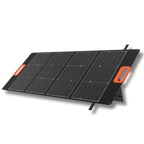YARD FORCE 100W tragbares Solarpanel LX SPP10 für Solargenerator zu Hause, IP65 wasserdichtes faltbares Solarladegerät, Kompatibel mit Yard Force Power Station für Outdoor-Camping von Yard Force