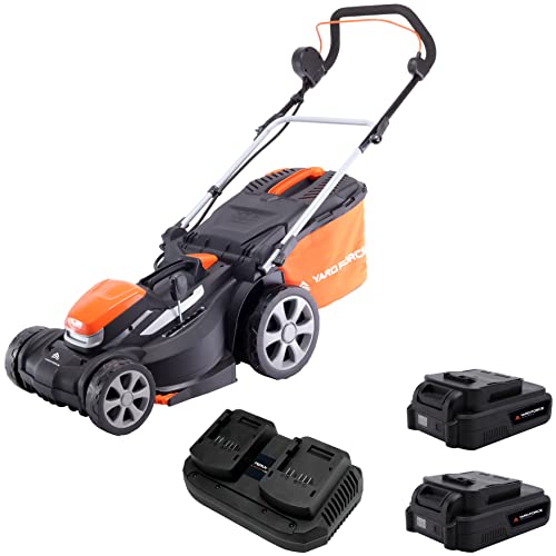 Yard Force - Leistungsstarker Akku Rasenmäher 20V | 2x2,5Ah Lithium-Ionen-Akku | 34cm Schnittbreite | Schnellladetechnologie | 25-75mm Schnitthöhenverstellung | 35L Hybridfangsack Yard Force - Leistungsstarker Akku Rasenmäher 20V | 2x2,5Ah Lithium-Ionen-Akku | 34cm Schnittbreite | Schnellladetechnologie | 25-75mm Schnitthöhenverstellung | 35L Hybridfangsack von Yard Force