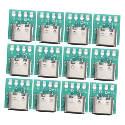 Yardenfun 12Stücke USB C Board Adapter DIY PCB für USB C Buchsen Schnelle Stabile Datenübertragung Benutzerfreundliches Design für Einfache Installation Yardenfun 12Stücke USB C Board Adapter DIY PCB für USB C Buchsen Schnelle Stabile Datenübertragung Benutzerfreundliches Design für Einfache Installation von Yardenfun