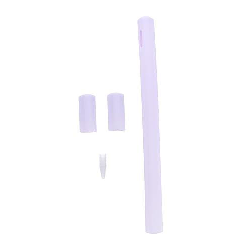 Yardenfun 1Stk Stiftetui aus Silikon Stylus Stiftetui Stylus Bleistifthalter Dreiecksstifte Stifthülse Stylus Pen Zubehör Anti-Drop Stiftabdeckung Stifttasche Stiftschutz Kieselgel Violett von Yardenfun