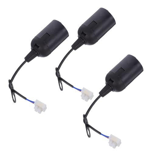 Yardenfun 3 Stücke Terminal Lampe Sockel Pigtail: E27 Glühbirne Sockel Birne Halter Ersatz Für Innen Beleuchtung Kronleuchter Teile Yardenfun 3 Stücke Terminal Lampe Sockel Pigtail: E27 Glühbirne Sockel Birne Halter Ersatz Für Innen Beleuchtung Kronleuchter Teile von Yardenfun