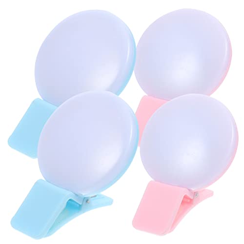 Yardenfun 4 Stück Handy-Schönheitslicht Mini-wiederaufladbares Krankenschwesterlicht kleines Schwesternlicht led- Taschenlampe Portable Light Schwesternlichtclip an Abzeichenlichtclip an von Yardenfun