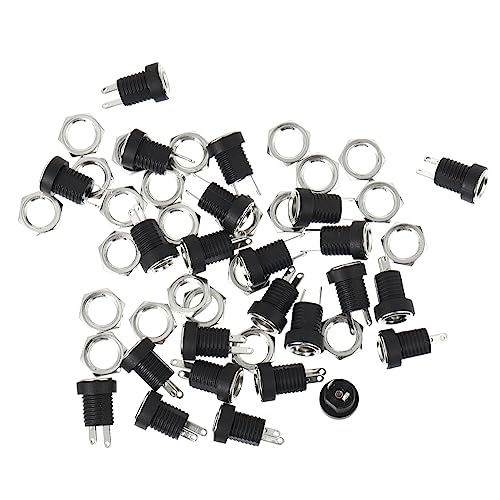 Yardenfun Dc Power Buchsen Gleichstromanschlüsse Für Netzteile Schwarz Für Elektronikprojekte Und DIY Anwendungen von Yardenfun