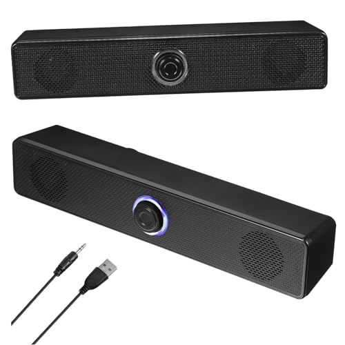 Yardenfun Soundbar für PC Tragbarer Lautsprecher mit Hochwertigem Stereo Sound für Fernseher Tablets Mobiltelefone Kompakt Leicht Yardenfun Soundbar für PC Tragbarer Lautsprecher mit Hochwertigem Stereo Sound für Fernseher Tablets Mobiltelefone Kompakt Leicht von Yardenfun
