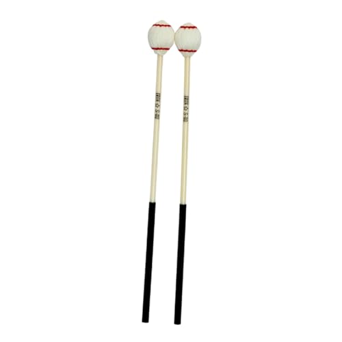 Yardwe 1 Paar Marimba-hammer Schlagzeug Stöcke Musical Xylophonschläger Förde Marimbaschlägel Geformt Marimba -instrument Marimba-trommelstock Percussion-zubehör Garn Weiß Yardwe 1 Paar Marimba-hammer Schlagzeug Stöcke Musical Xylophonschläger Förde Marimbaschlägel Geformt Marimba -instrument Marimba-trommelstock Percussion-zubehör Garn Weiß von Yardwe
