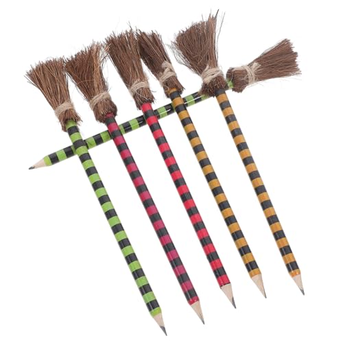 Yardwe 1 Satz Hexenbesen-bleistift Besenschreibstift Zauberstab Kind Malen Groß Für Besen Kreativer Bleistift Bleistifte Aus Holz Briefpapier Buche 6 Stück Yardwe 1 Satz Hexenbesen-bleistift Besenschreibstift Zauberstab Kind Malen Groß Für Besen Kreativer Bleistift Bleistifte Aus Holz Briefpapier Buche 6 Stück von Yardwe