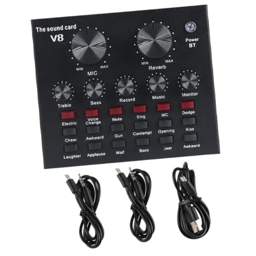 Yardwe 1 Satz Kapazitives Mikrofonset Ktv Soundkarte Aufnahmestudio Soundkarte Soundeffektkarte Live Soundkarte Podcast Soundkarte Soundeffektkarte Dj Mixer Metallgehäuse Yardwe 1 Satz Kapazitives Mikrofonset Ktv Soundkarte Aufnahmestudio Soundkarte Soundeffektkarte Live Soundkarte Podcast Soundkarte Soundeffektkarte Dj Mixer Metallgehäuse von Yardwe